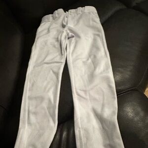 White baseball pants